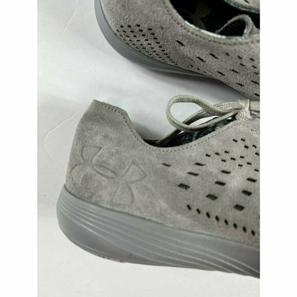 Under Armour Women's Street Precision Low Luxe Steel Gray Shoes 8 - Picture 7 of 9